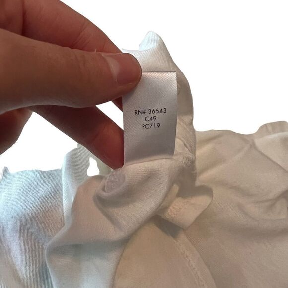 NWT! Calvin Klein off‎ white shirt sleeve top - Picture 6 of 9